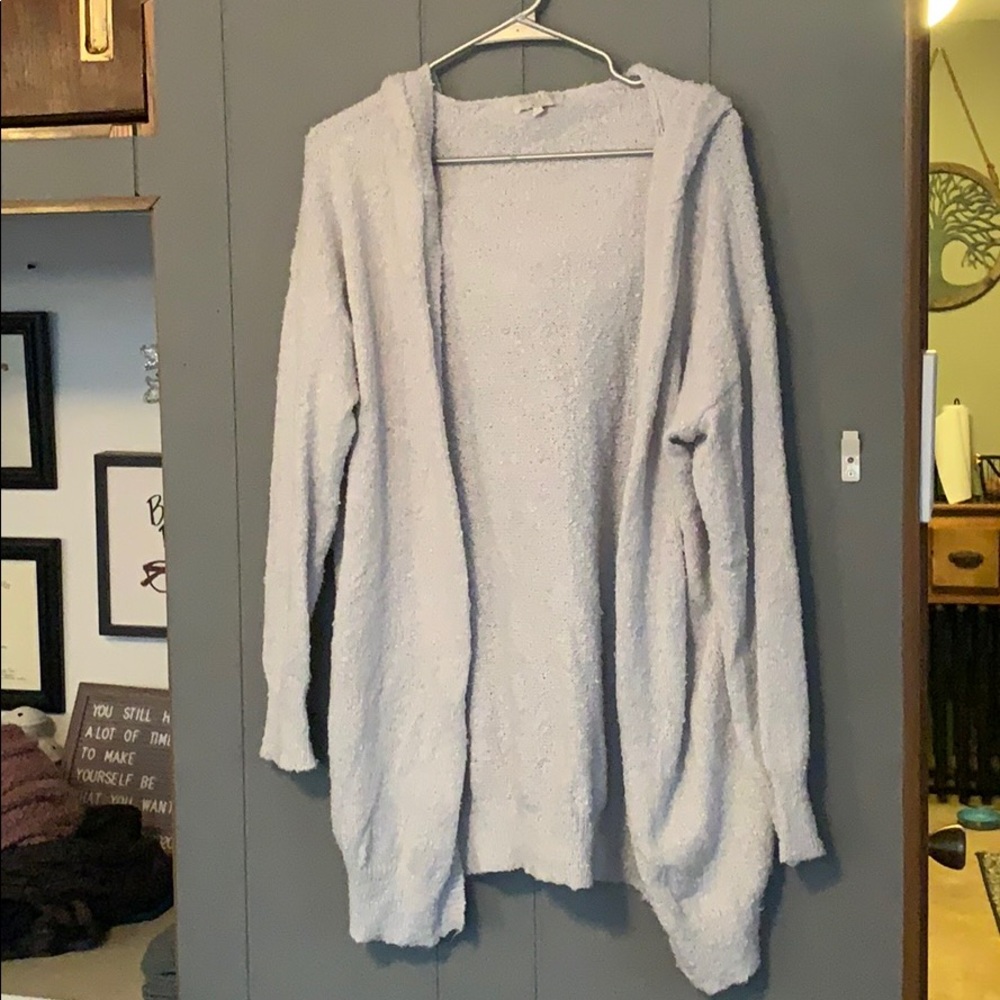 Hooded Long Cardigan